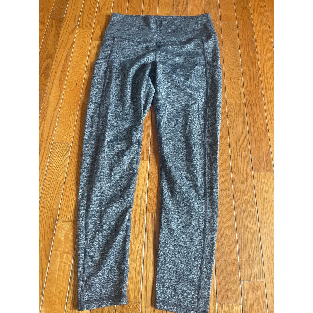 Aerie Leggings Womens Sz Large Gray Workout Gym Chill Active Lightweight Pull On